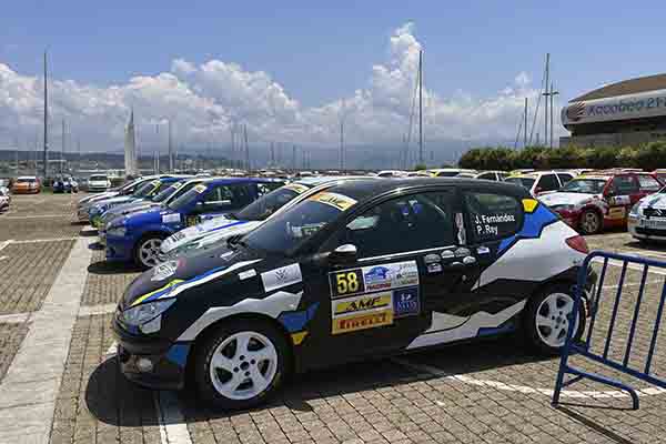 Parque cerrado del 5º Rallye de Pontevedra
